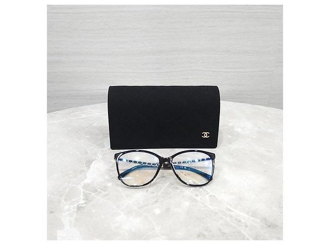 Chanel Eckige Sonnenbrille mit Blaulichtfilter - Ansicht 8