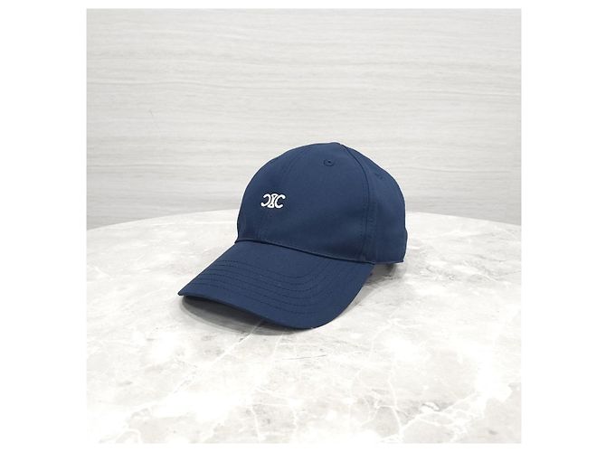 Céline Baseball Cap Cotton Gabardine Marine - Ansicht 10