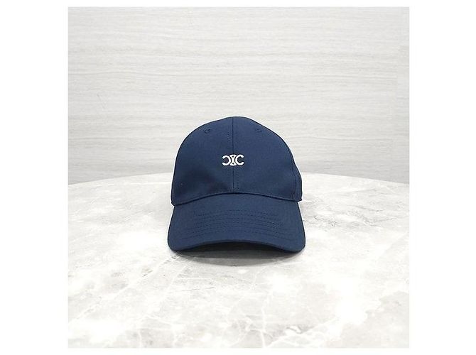 Céline Baseball Cap Cotton Gabardine Marine - Ansicht 2