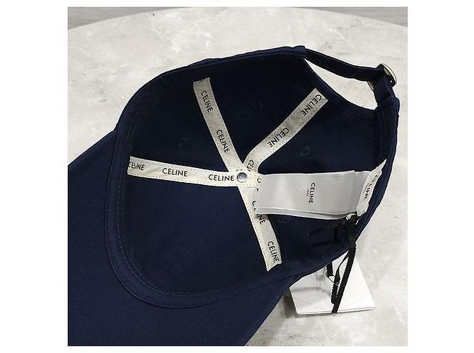 Céline Baseball Cap Cotton Gabardine Marine - Ansicht 6