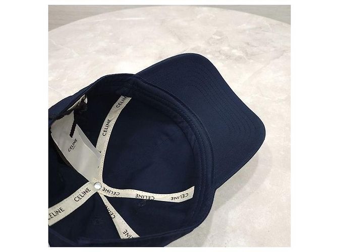 Céline Baseball Cap Cotton Gabardine Marine - Ansicht 7