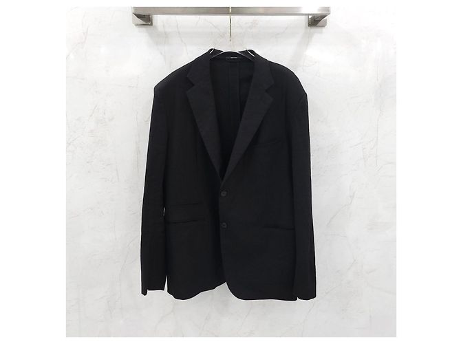 Hermès Schwarzes tailliertes Jackett - Ansicht 5
