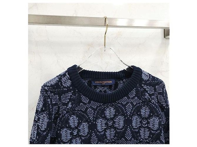Louis Vuitton Strickpullover mit Blumen-Jacquard und Rundhalsausschnitt - Ansicht 3