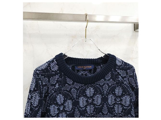 Louis Vuitton Strickpullover mit Blumen-Jacquard und Rundhalsausschnitt - Ansicht 9