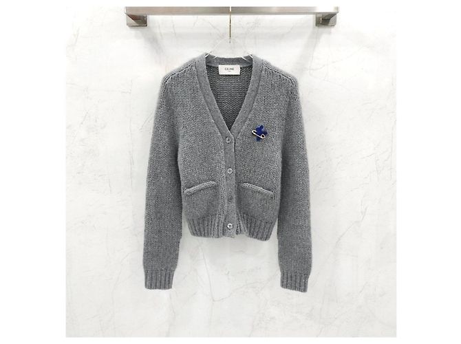 Céline Triomphe Kaschmir-Seiden-Cardigan XS - Ansicht 6