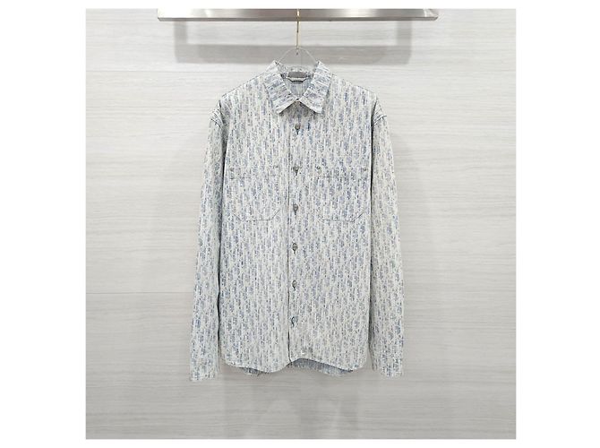 Dior Oblique Hemden aus Baumwolldenim - Ansicht 9