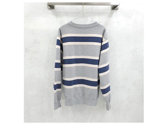 Dior Gestreifter Sweatshirt mit Bären-Logo - Ansicht 10