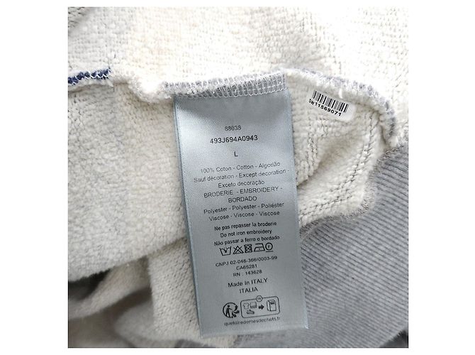 Dior Gestreifter Sweatshirt mit Bären-Logo - Ansicht 14