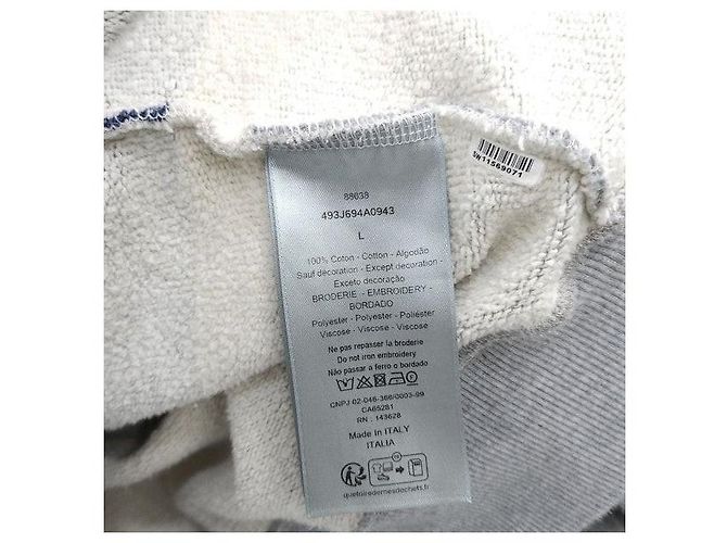 Dior Gestreifter Sweatshirt mit Bären-Logo - Ansicht 6