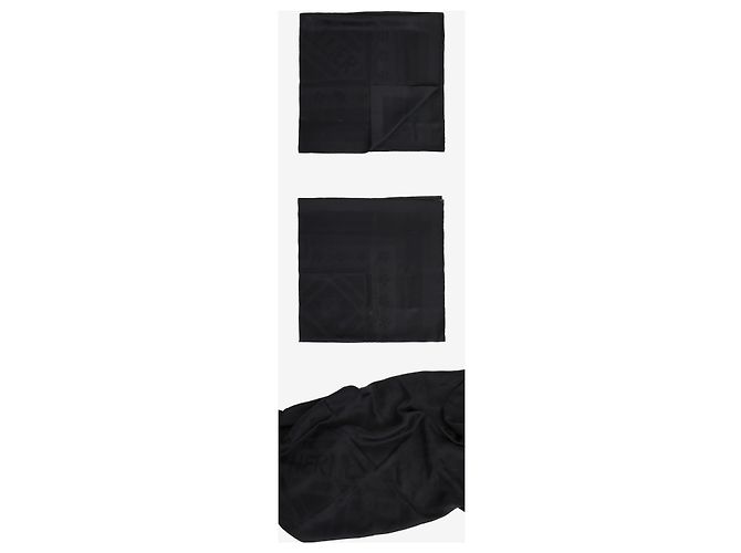 Hermès Schal 90 Schwarz Seide - Ansicht 2