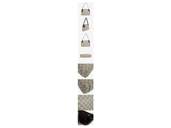 Gucci GG Emblem Small Beige Dark Brown inutilizzato - vista 2