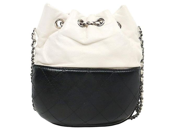 Chanel Borsa a tracolla Gabriel Pulse White Black - vista 3