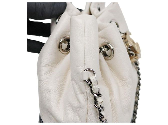 Chanel Borsa a tracolla Gabriel Pulse White Black - vista 7