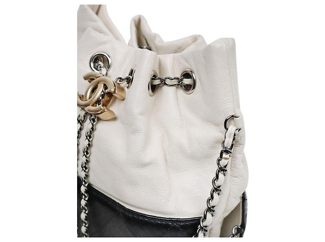 Chanel Borsa a tracolla Gabriel Pulse White Black - vista 8
