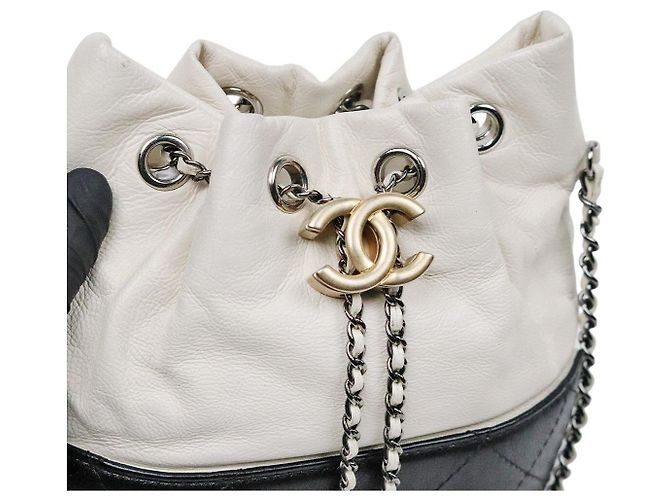 Chanel Borsa a tracolla Gabriel Pulse White Black - vista 9