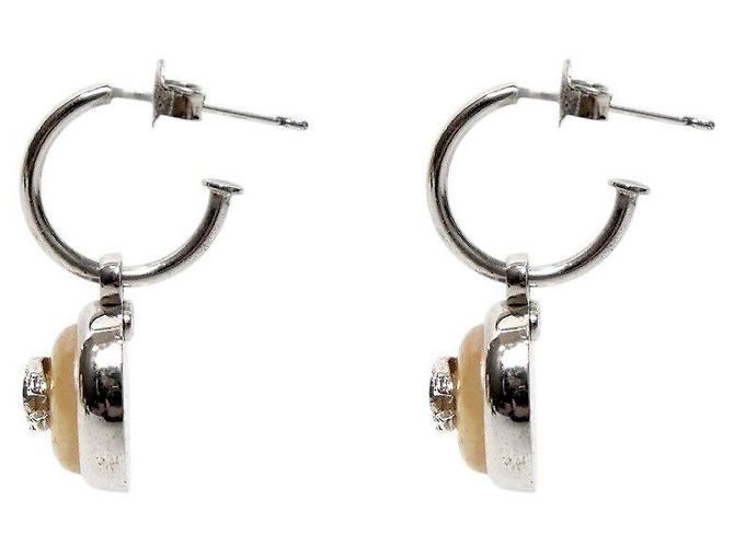 Chanel Round CC Silver Ohrringe - Ansicht 2