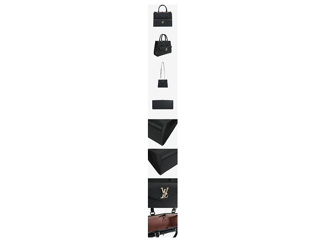 Louis Vuitton Lockme Tote PM Nero Pelle - vista 2