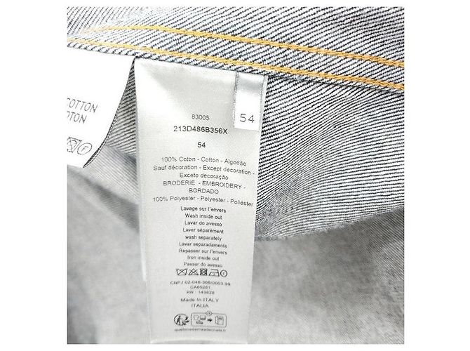 Dior Giacca Bomber in Denim di Cotone con Logo Ricamato e Zip - vista 6