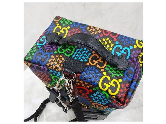 Gucci Borsa Duffel Tote Psichedelica - vista 6