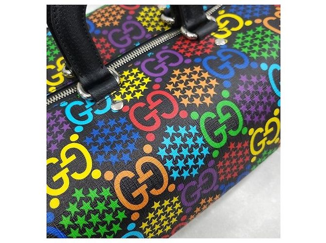Gucci Borsa Duffel Tote Psichedelica - vista 8