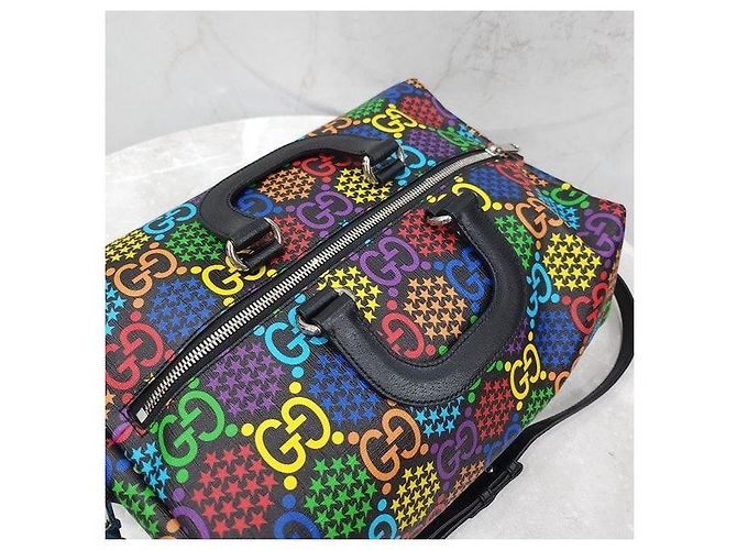 Gucci Borsa Duffel Tote Psichedelica - vista 9