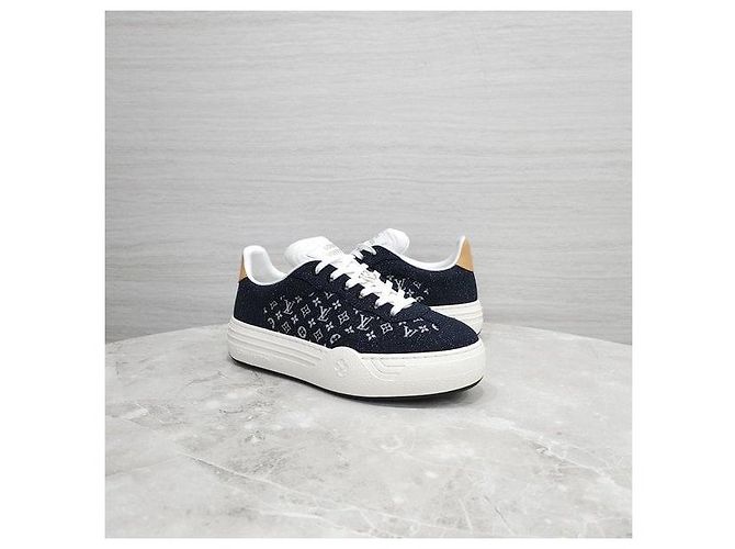 Louis Vuitton Sneakers Denim Monogram - vista 3