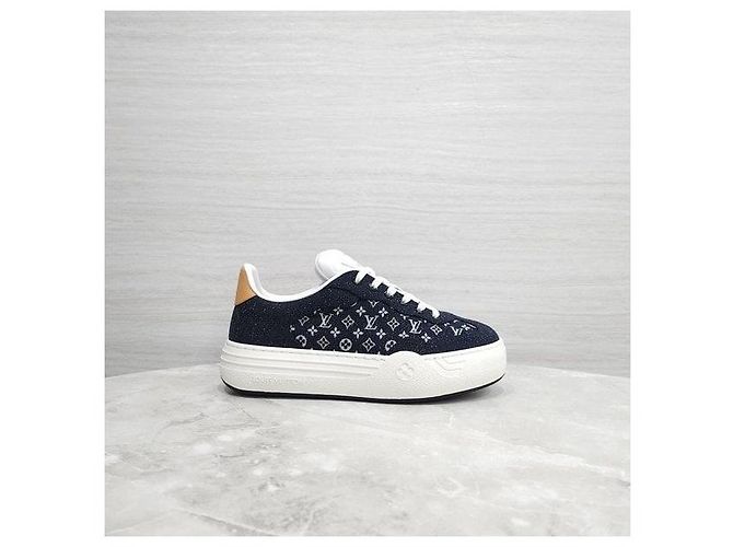 Louis Vuitton Sneakers Denim Monogram - vista 5
