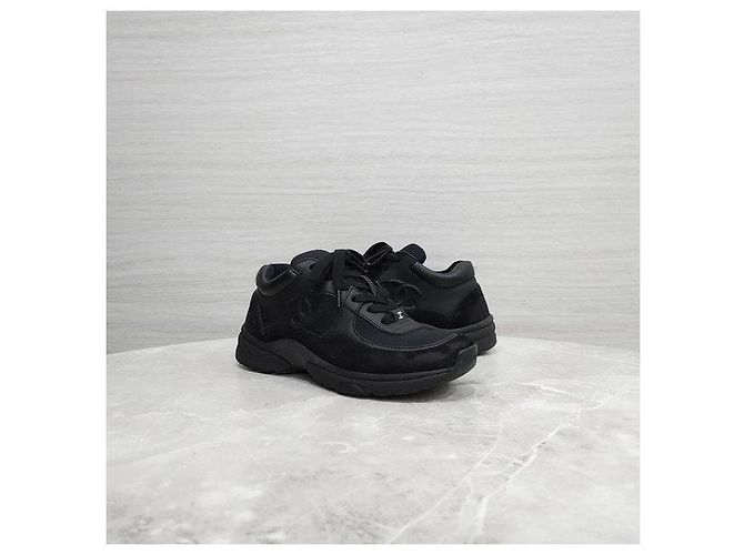 Chanel Sneakers Cruise Logo CC Nere - vista 3
