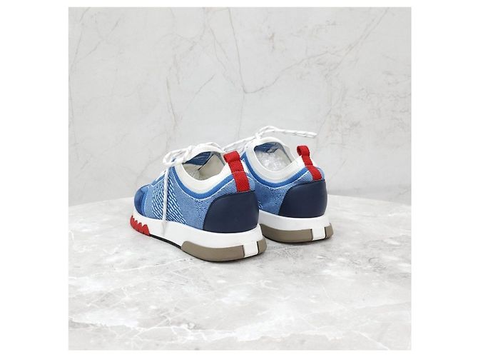 Hermès Addict Sneakers Blue Jeans - vista 10
