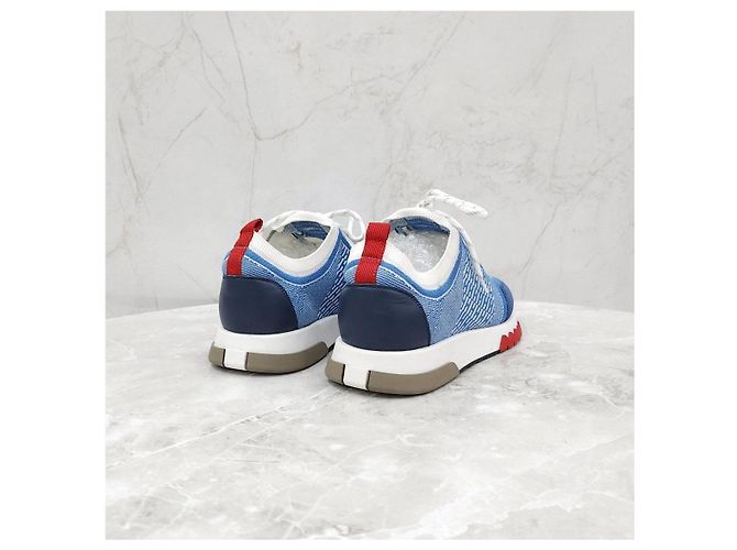 Hermès Addict Sneakers Blue Jeans - vista 11