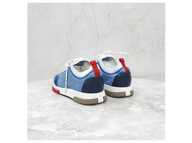 Hermès Addict Sneakers Blue Jeans - vista 4