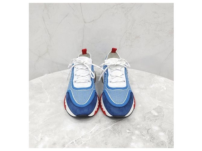 Hermès Addict Sneakers Blue Jeans - vista 8
