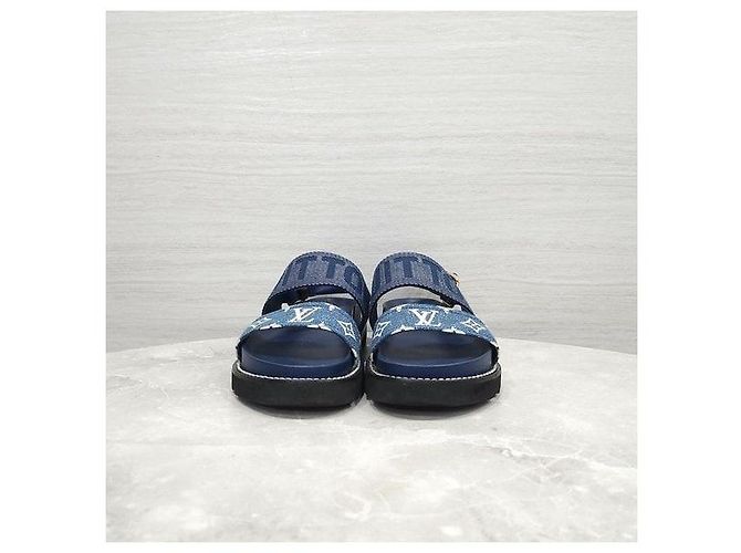 Louis Vuitton Sandali Paseo Flat Comfort Denim - vista 2