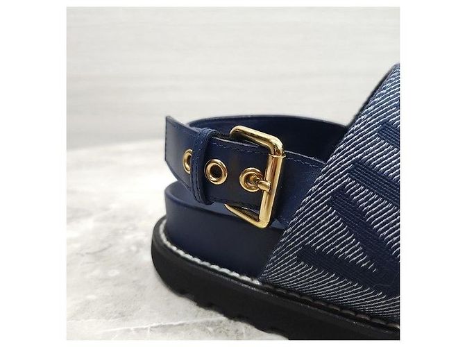 Louis Vuitton Sandali Paseo Flat Comfort Denim - vista 6