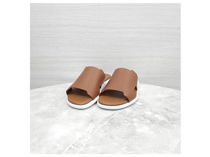 Hermès Sandali Emblem Oro - vista 11