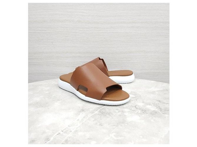 Hermès Sandali Emblem Oro - vista 3