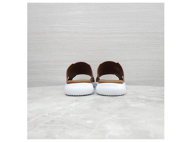 Hermès Sandali Emblem Oro - vista 4