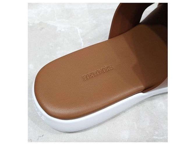 Hermès Sandali Emblem Oro - vista 7