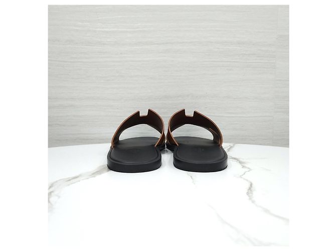 Hermès Sandal Slipper Izmir Appson Gold - vista 10