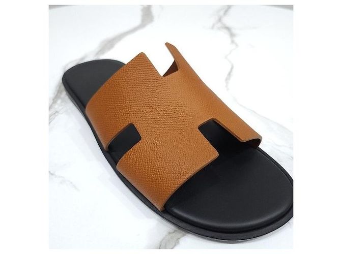 Hermès Sandal Slipper Izmir Appson Gold - vista 5