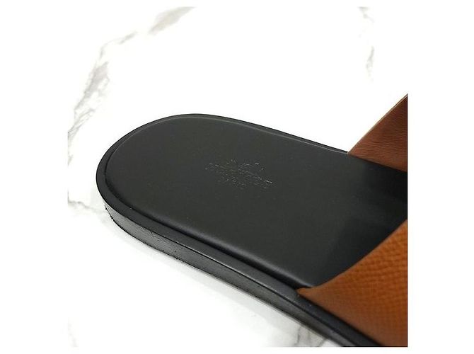 Hermès Sandal Slipper Izmir Appson Gold - vista 6
