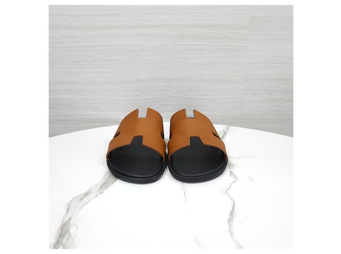 Hermès Sandal Slipper Izmir Appson Gold - vista 9