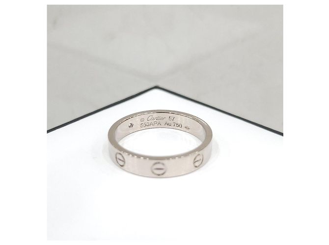 Cartier LOVE Ring mit Diamant in Weißgold - Ansicht 10