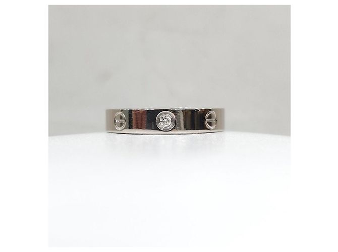 Cartier LOVE Ring mit Diamant in Weißgold - Ansicht 7