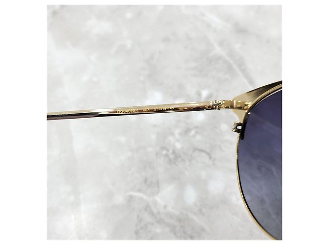Gucci Gafas de sol de montura dorada - vista 14