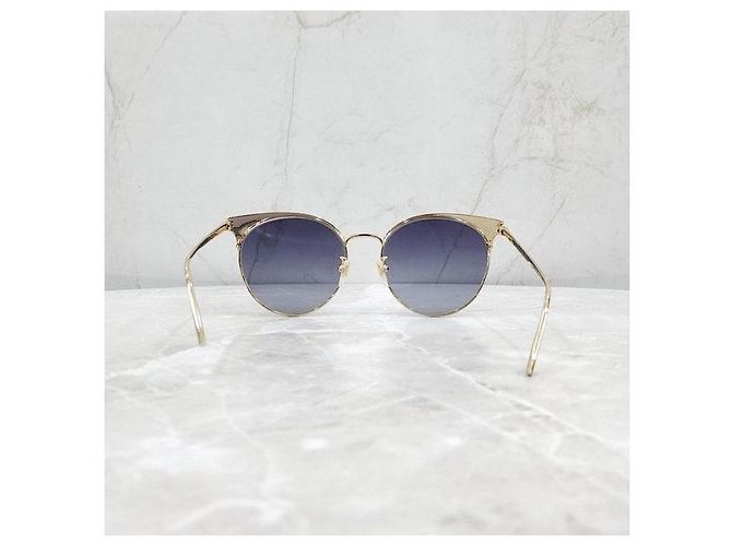 Gucci Gafas de sol de montura dorada - vista 3