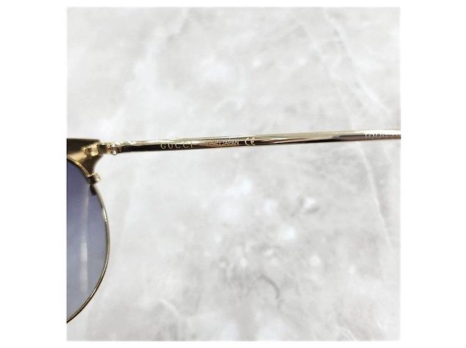 Gucci Gafas de sol de montura dorada - vista 4