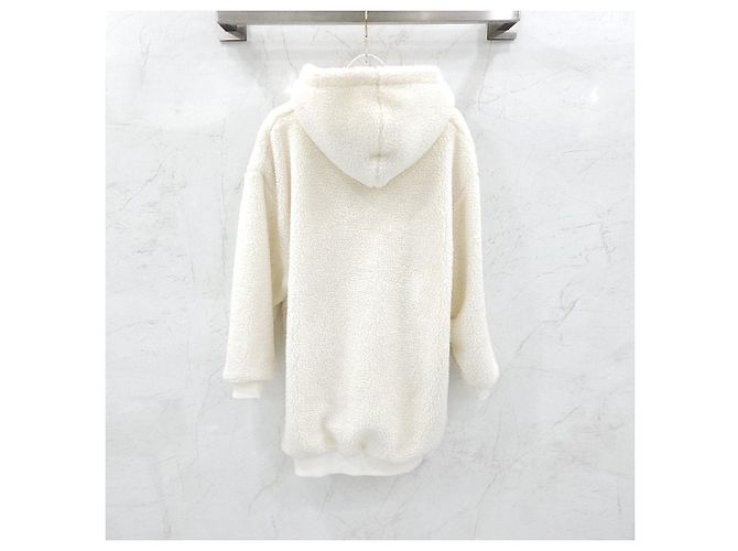 Céline Fleece com capuz oversized em shearling XS - vista 7