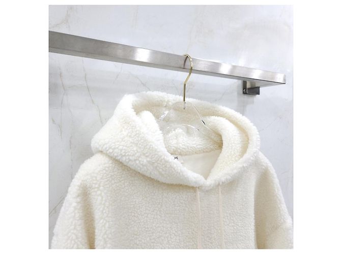 Céline Fleece com capuz oversized em shearling XS - vista 8