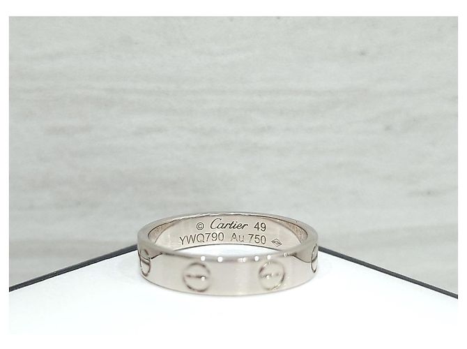 Cartier Anello Love Band Oro Bianco Small - vista 10